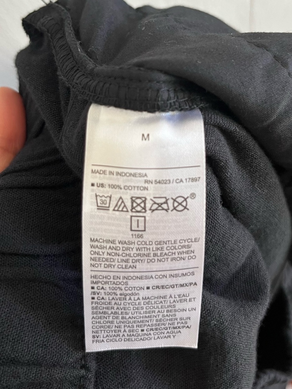 Old Navy High-Waisted Crinkle Gauze Super Wide-Leg Pants In Jack Black Size M - Picture 13 of 16